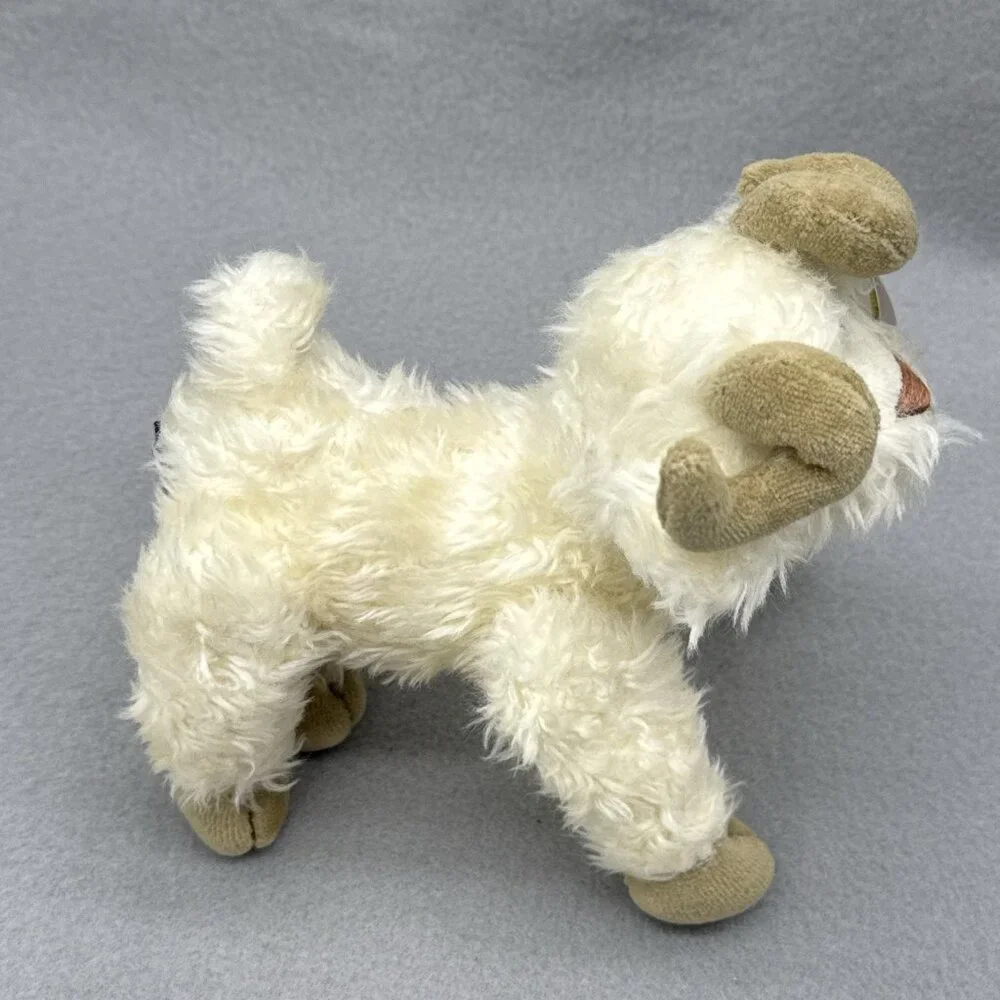 Ramsey Lamb Ram Fuzzy Horns Attic Treasures Off White Plushie TY 1993 Posable 6
